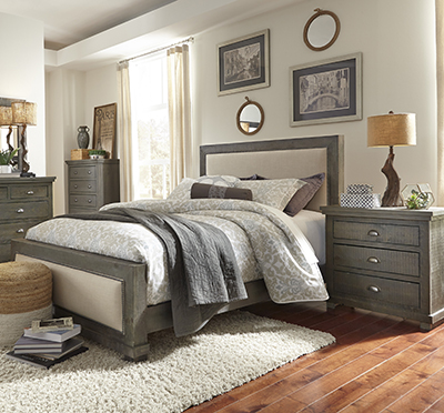Progressive Willow Distressed Grey Queen Bedroom Set